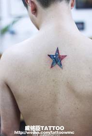 човек назад личност звезда татуировка снимка снимка