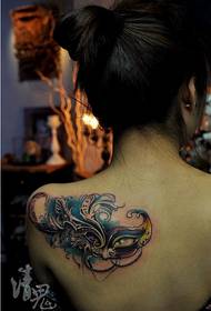 szépség hát szép gyönyörű maszk tetoválás kép