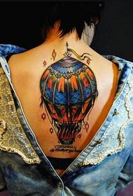 female back beautiful fashion good-looking color hot air balloon pattern Picture