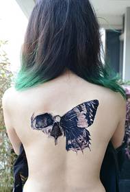 beauty back rupture butterfly tattoo picture