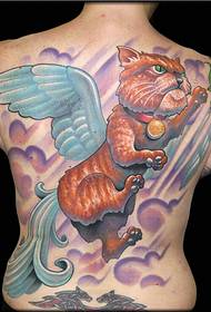 karakter mode tilbage smukke Garfield tatoveringsbillede