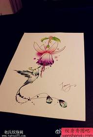 Tattoo show, recommend a color hummingbird tattoo