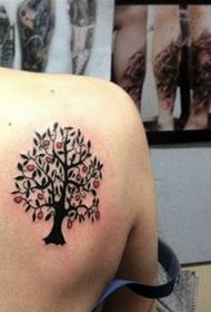 Recommended for a shoulder tree tattoo pattern picture