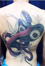 tatuaje clásico da tatuaxe da serpente da personalidade
