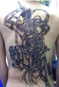after full back night fork ghost tattoo picture
