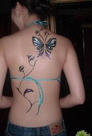 красота назад пеперуда татуировка картина снимка