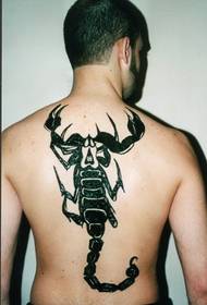 Back fashion handsome scorpion totem