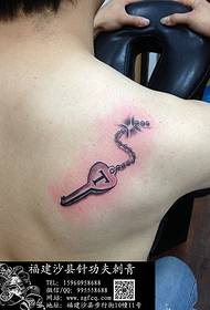 pár tetování - klíč a zámek tetování