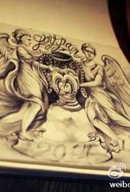 Tattoo show, recommend an angel tattoo manuscript