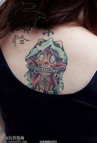 Hátsó színű személyre szabott tetoválásmintázat