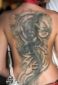 Gambar tato ireng lan putih kadal kaya putih