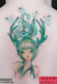 Tá tattoos Medusa ar ais ag dath tattoo