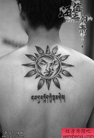 Tattoo show, recommend a back sun moon tattoo