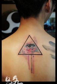 Karya tatu tato segitiga warna warna