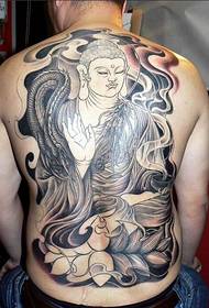 Dječaci leđa klasike poput lotusa dobro izgledaju religiozne slike tetovaža