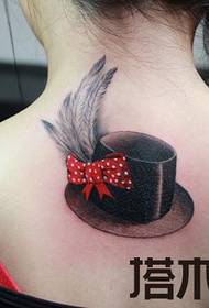 tatuering med topp hatt tatuering