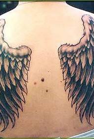 girl's good-looking small wing tattoo