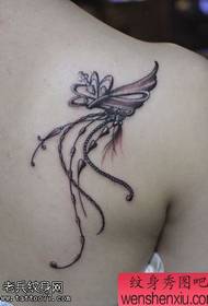 Small fresh back vine tattoo works