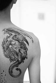Back Dragon Tattoo Pattern