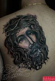 Tetovēšanas šovs, iesakām Jēzus muguras tetovējuma modeli