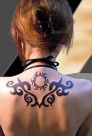 Natrag uzorak tetovaže: uzorak tetovaže leđa totemske loze