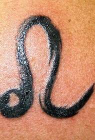 Musta heimojen symboli tatuointi malli