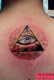 Patrón de tatuaxe dos ollos de Deus á moda