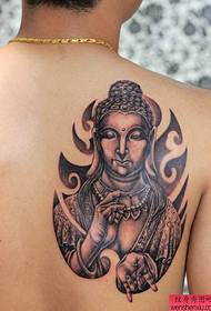 Padrão de tatuagem de Buda tibetano inferior