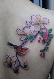 Girl rug magpie pruim tattoo patroon