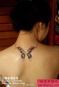 Όμορφη πίσω τατουάζ όμορφο μοτίβο τατουάζ πεταλούδα
