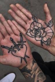 Tatuaż dłoni - zestaw pięknych wzorów tatuaży na dłoni