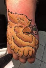 Tetovanie vták chlapec ručne maľované vták tetovanie obrázok