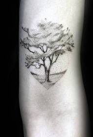 Tato tangan pohon tato tangan buatan tangan pohon