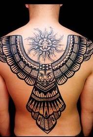 Tattoo 520 Gallery: Full Back Totem Tattoo Pattern Picture