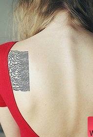 Small fresh back creative totem tattoo works