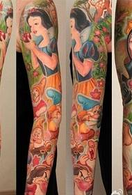 Snow White Flower Arm Tattoo Pattern Appreciation Picture