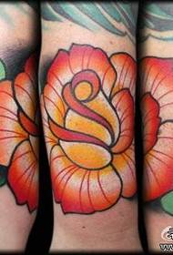 Wrist beautiful school rose tattoo pattern