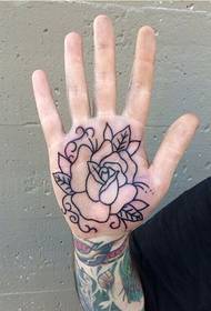 Personalized hand beautiful fashion rose tattoo pattern to enjoy the picture