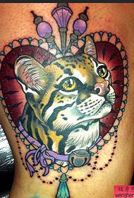 Beveel 'n persoonlike liefde kat tatoeëring prentjie aan