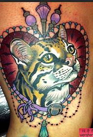 Recommend a personalized love cat tattoo picture