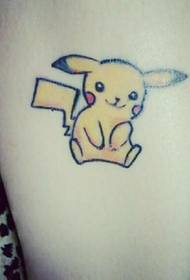 Erittäin söpö Bikachun tatuointikuva