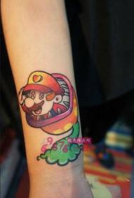 Leuke Mario pols persoonlijkheid tattoo foto
