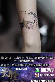 Female wrist popular pop star tattoo pattern