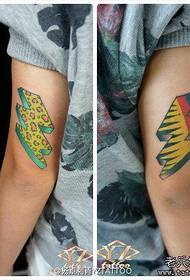 Arm popular pop lightning tattoo pattern