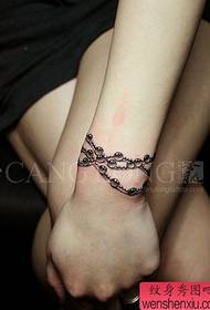 Girl wrist beautifully beautiful bracelet tattoo pattern