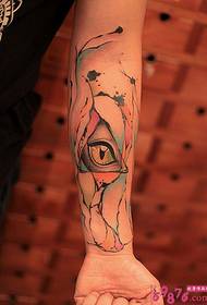 Obraz tatuażu streszczenie trójkąt oka sztuki