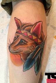 a creative cute dog tattoo work