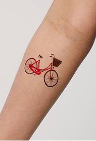 Beautiful looking bike tattoo pattern picture on the arm