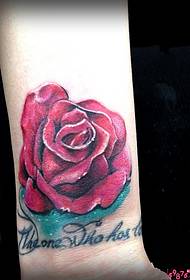 Wrist delicate rose tattoo picture