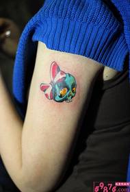 Kawaii εικόνα δερματοστιξίας τατουάζ